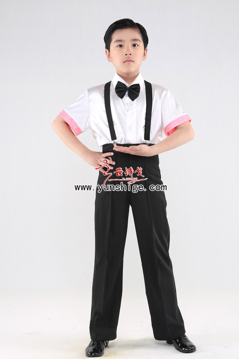 中小学生男生合唱服装衬衫马甲背带裤服装JTWBT08