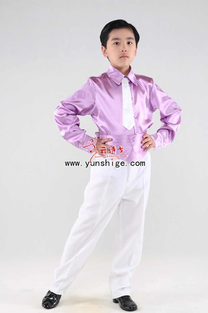 中小学生男生合唱服装衬衫马甲背带裤服装JTWBT17
