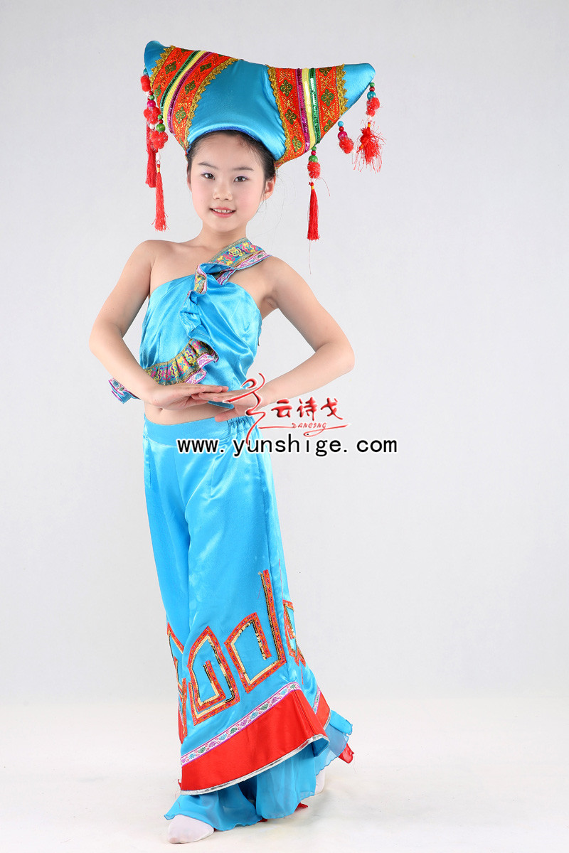 儿童56个少数民族服装儿童藏族壮族ZZGT01