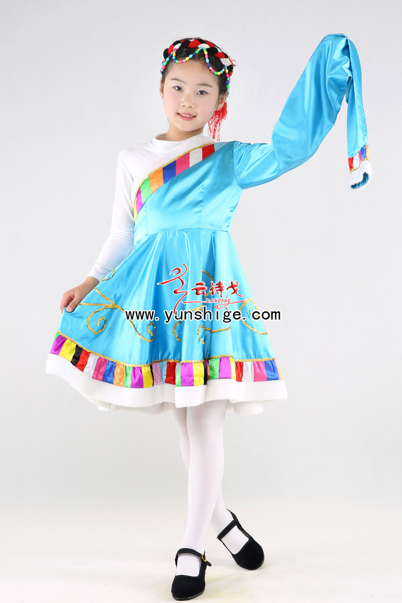儿童56个少数民族服装儿童藏族ZZGT11