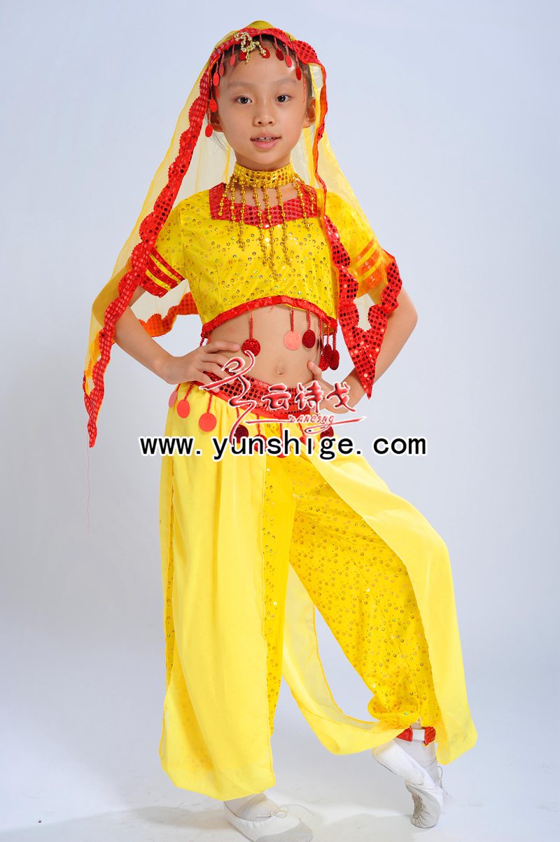儿童印度舞肚皮舞演出服装61457
