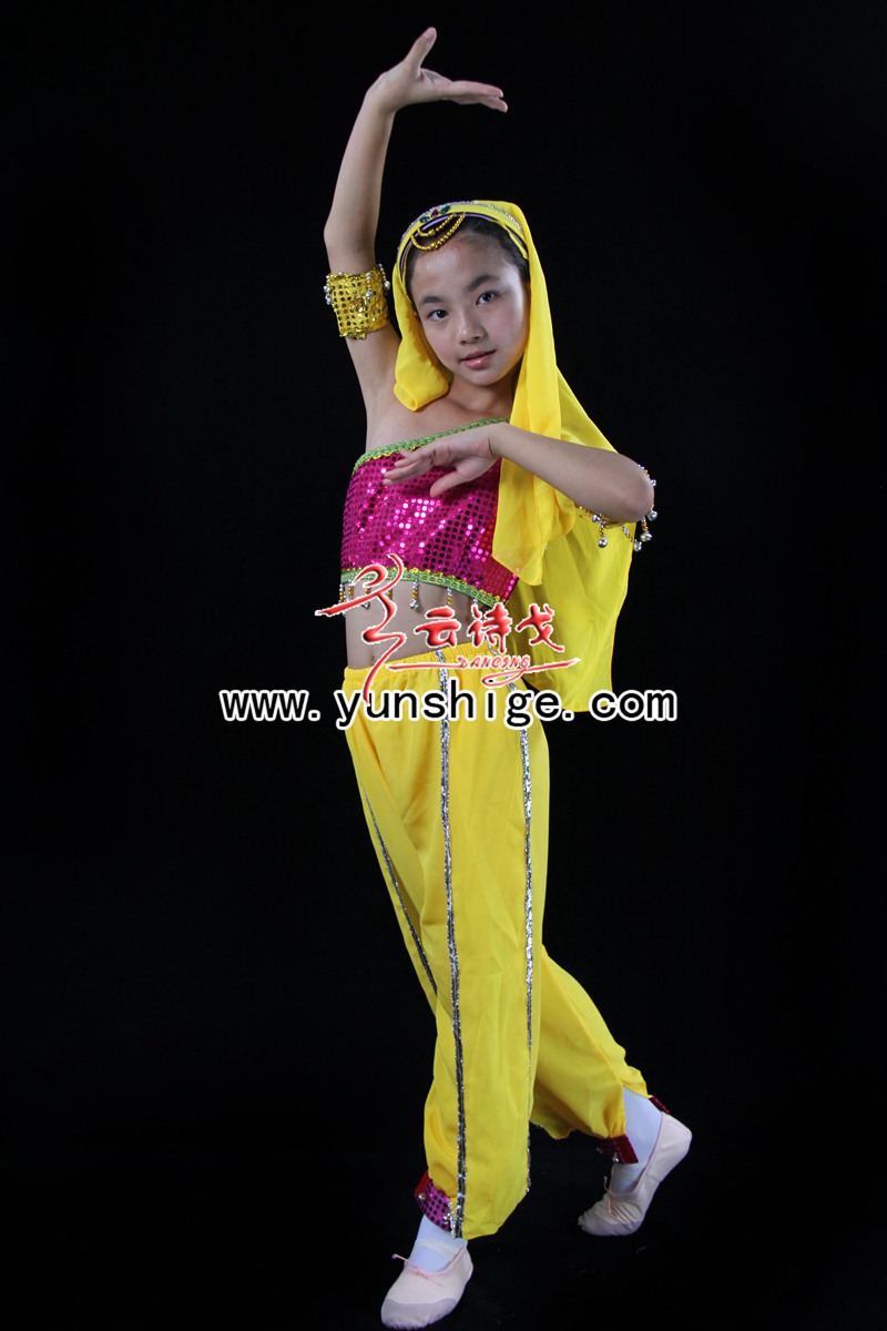 儿童印度舞肚皮舞演出服装6086